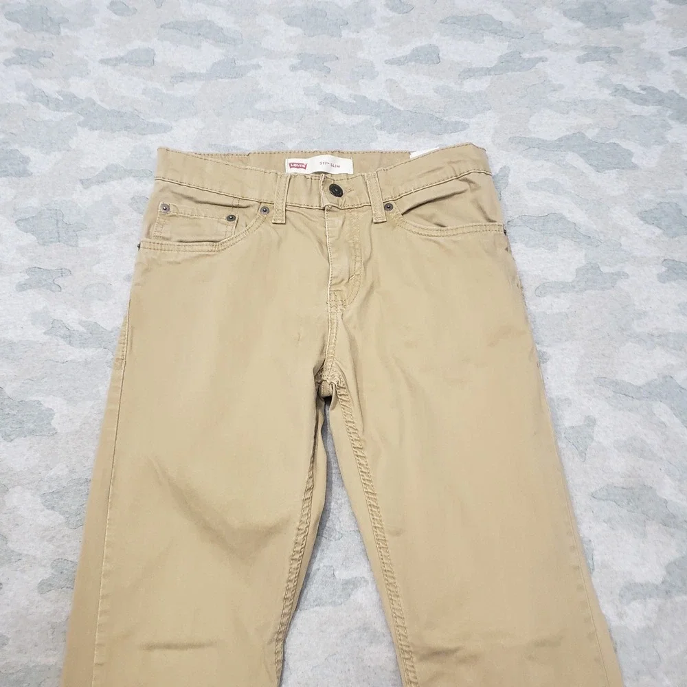 Levi's‎ 511 Pants Youth 28x38 Tan Slim Fit Pockets